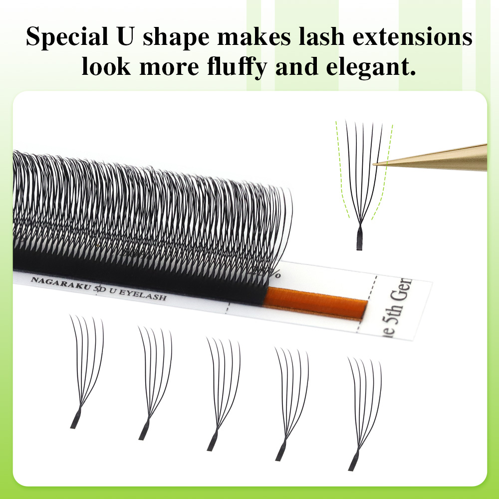 NAGARAKU U Shape 3D/4D/5D Soft - Eyelash Extension Human Hair review and price