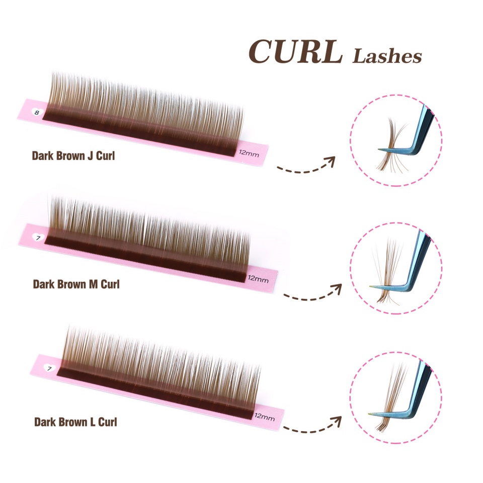 Lashprofessor J L M Curl Brown - Eyelash Extension Russian review and price