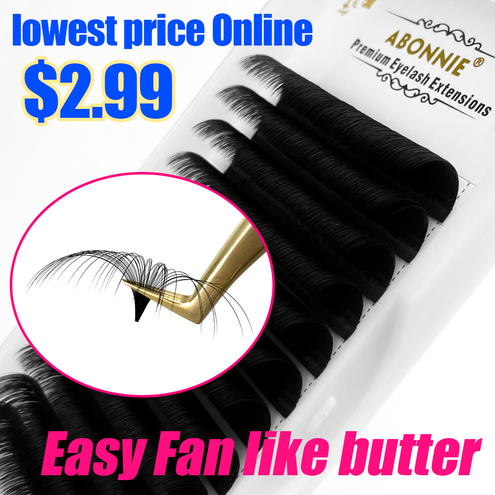 Abonnie 0.03-0.10mm Easy Fan L - Eyelash Extension For Asian Eyes review and price