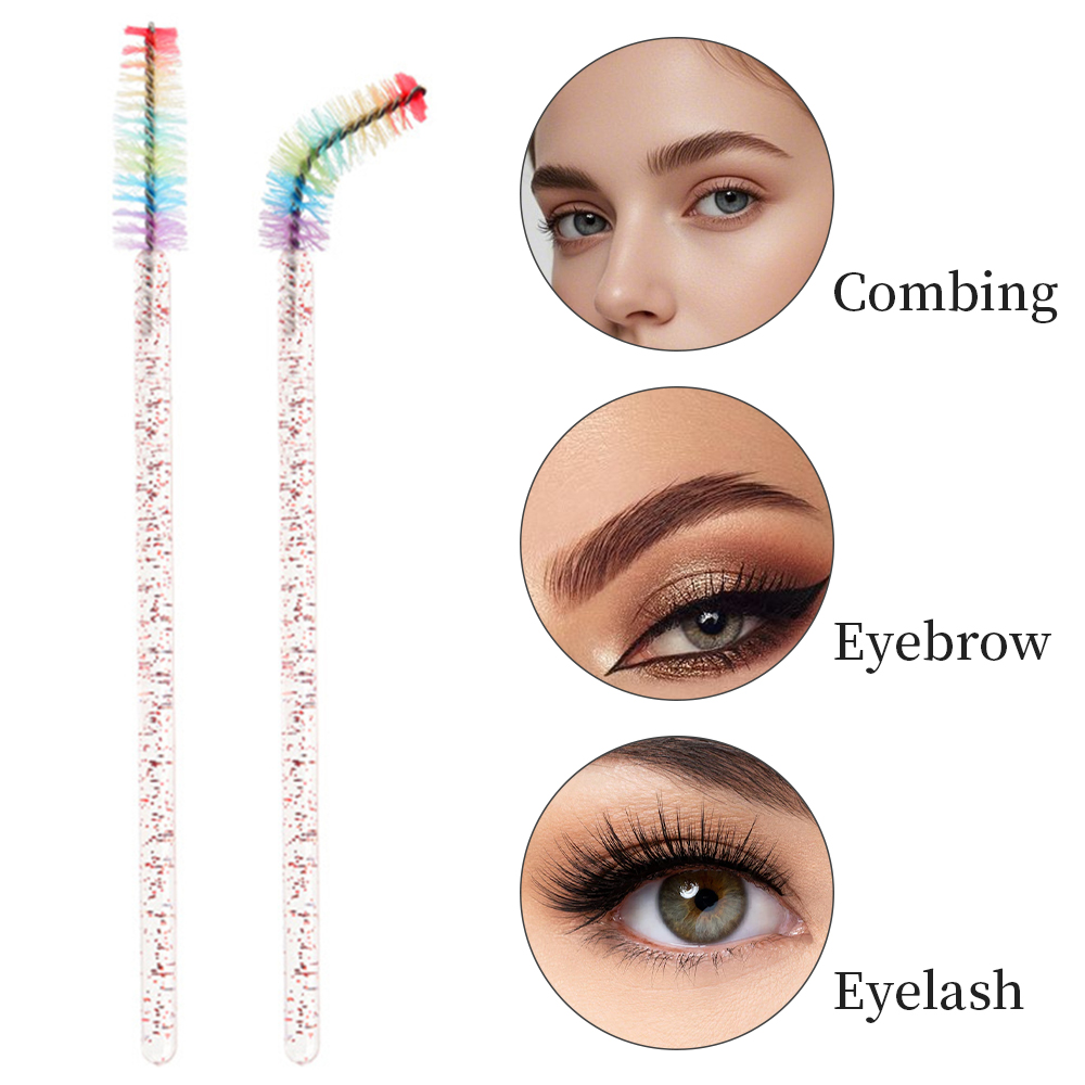 50PCS Rainbow Crystal Eyelash  - Eyelash Extension London review and price