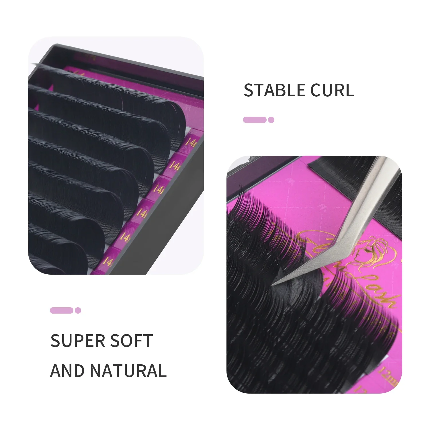 GLAMLASH Wholesale 16Rows BCCC - Eyelash Extension Human Hair review and price