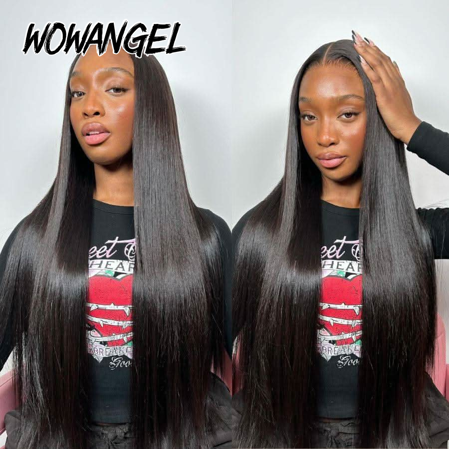 WOWANGEL Straight Lace Front W - Eyelash Extension Natural Look review and price