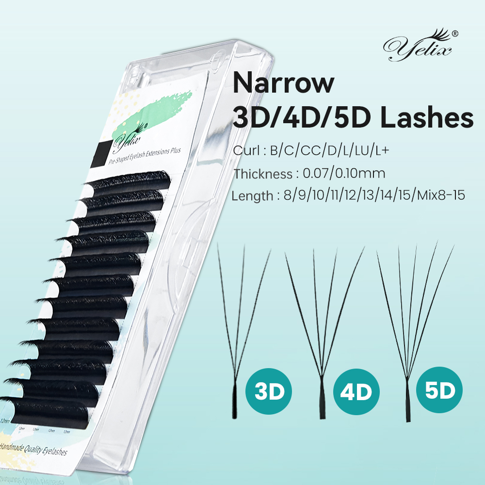 Yelix Narrow 3D 4D 5D W Premad - Eyelash Extension For Asian Eyes review and price