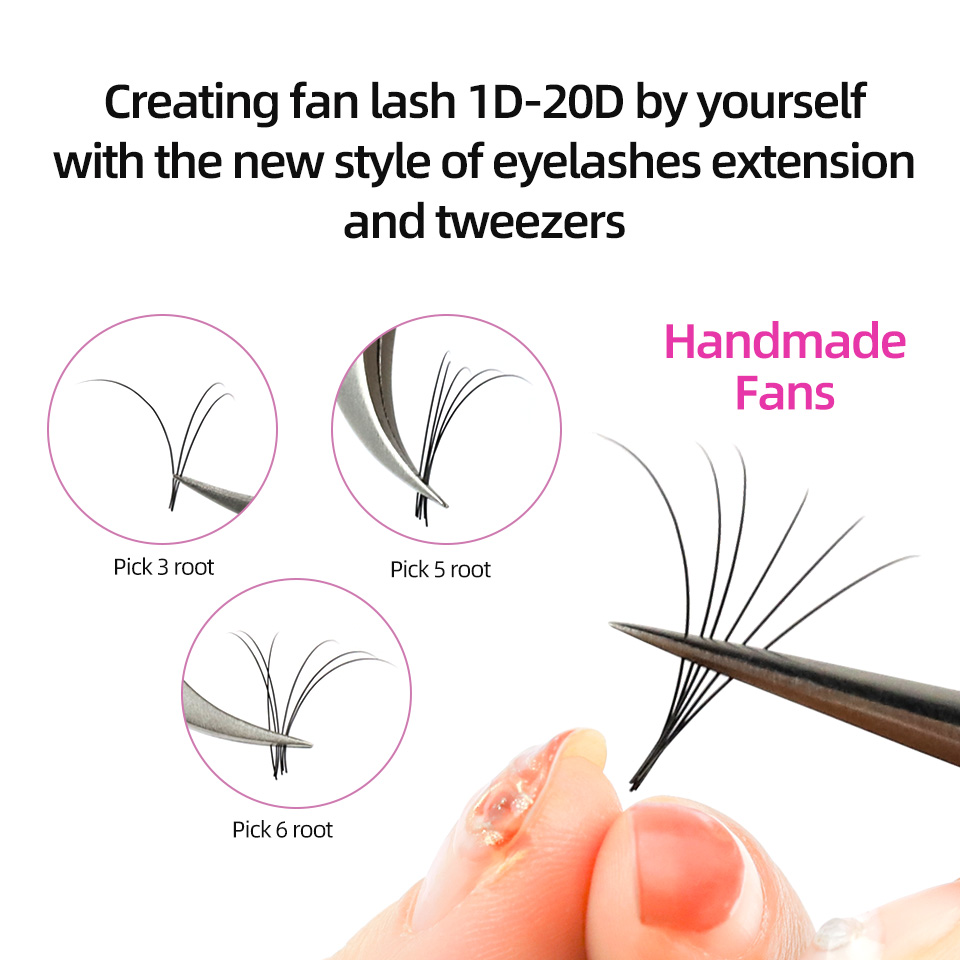 AGUUD 10 Cases/Lot Matte Black - Eyelash Extension Russian review and price