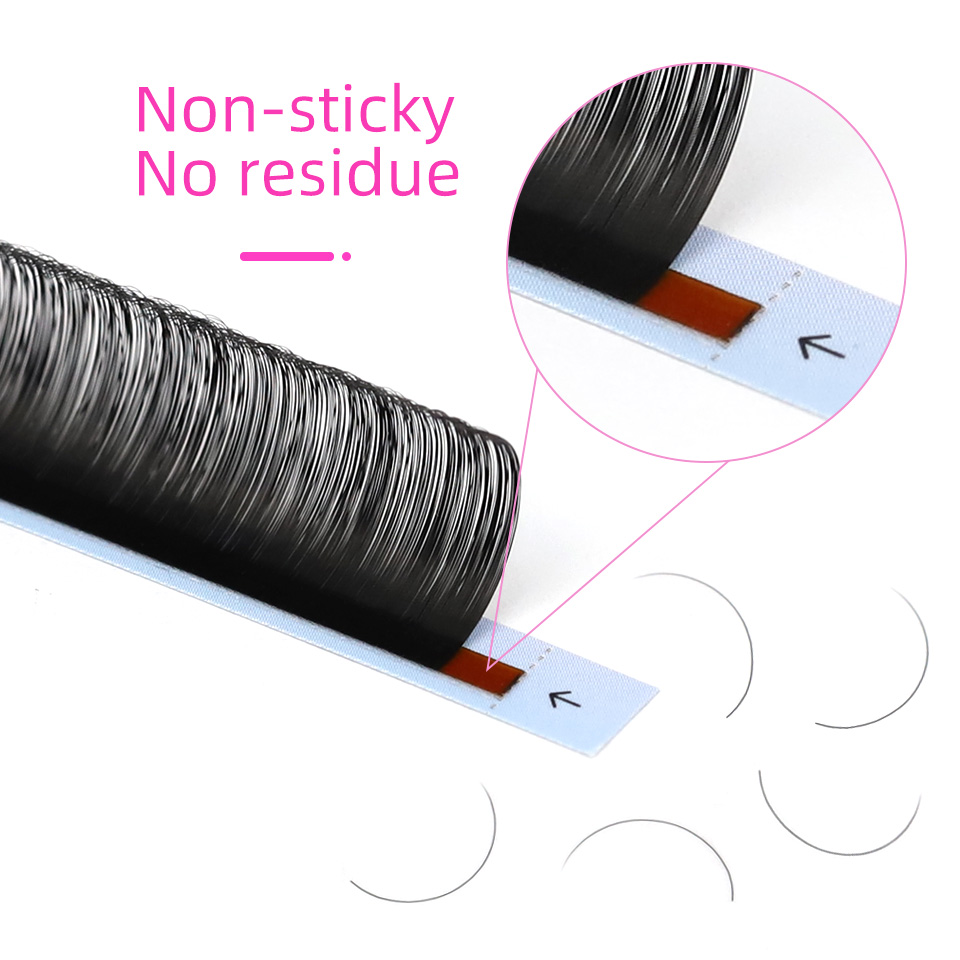 AGUUD 10 Cases/Lot Matte Black - Eyelash Extension Russian review and price
